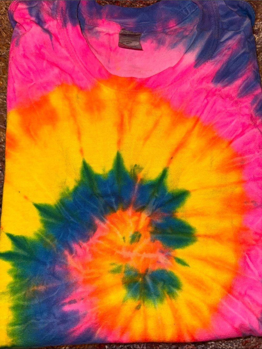 Tie-Dye Spiral T-Shirt - Bright Multi